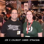 San Diego Comic Con 2010 - Joe & colorist Carrie Strachan