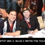 San Diego Comic Con 2010 - Wildstorm Booth - artist Mike Miller & writer Tom Taylor