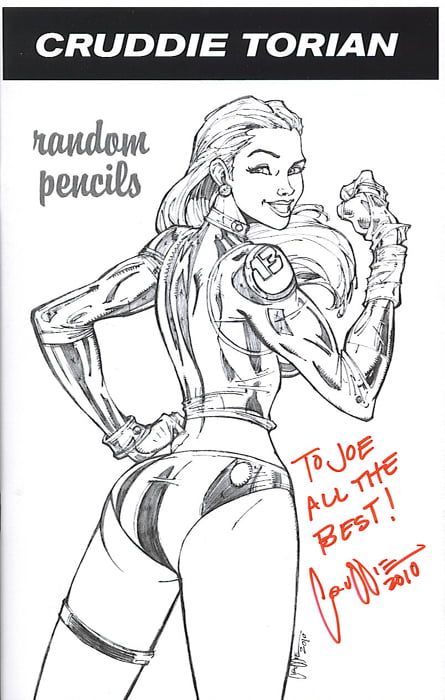 San Diego Comic Con 2010 - Wildstorm - Cruddie Torian Caitlin Sketch 02