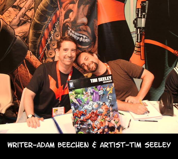 San Diego Comic Con 2010 - Wildstorm Booth - Adam Beechen & Tim Seeley